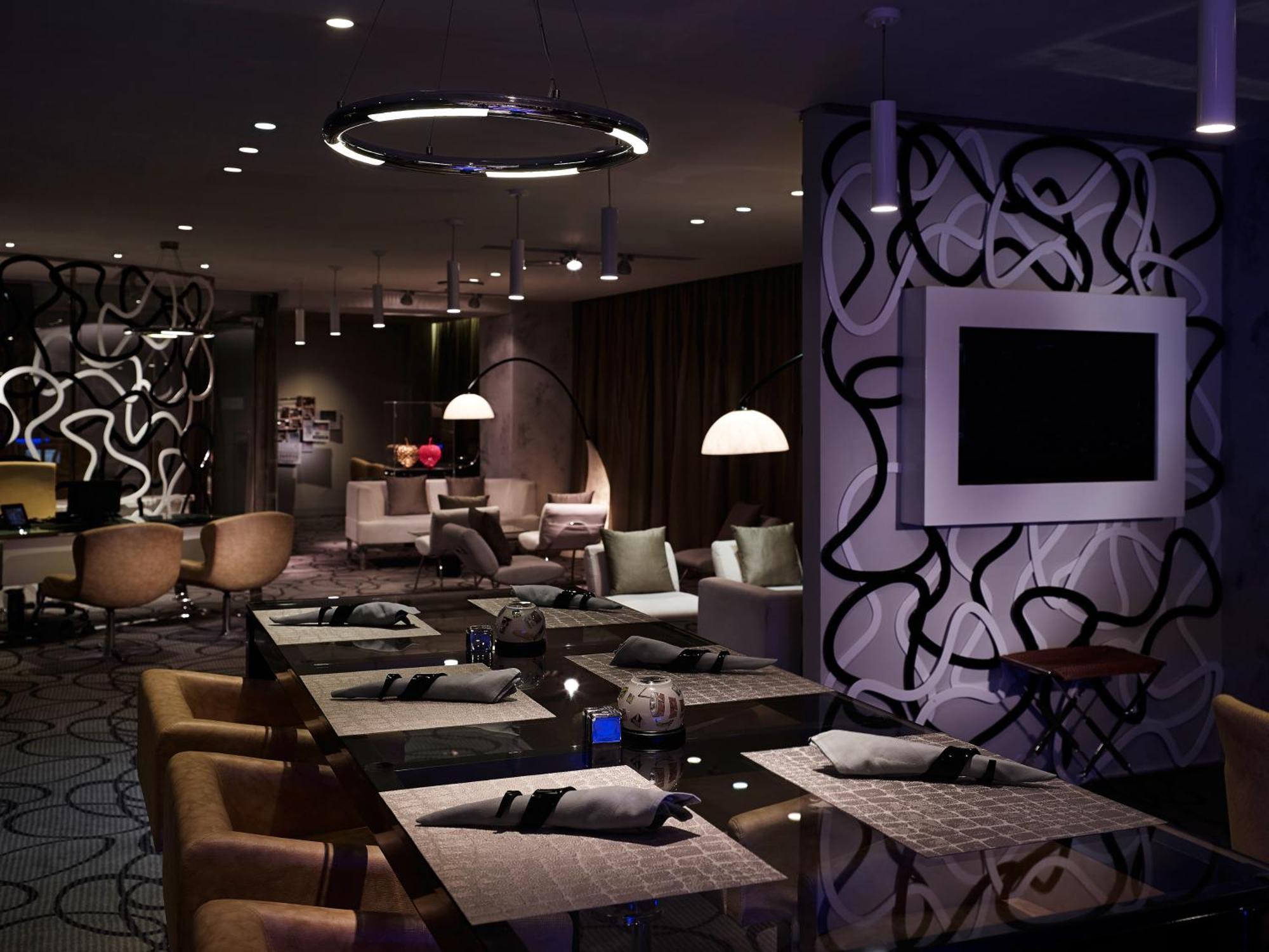 Pullman Jakarta Central Park Dış mekan fotoğraf 3D rendering of a restaurant interior